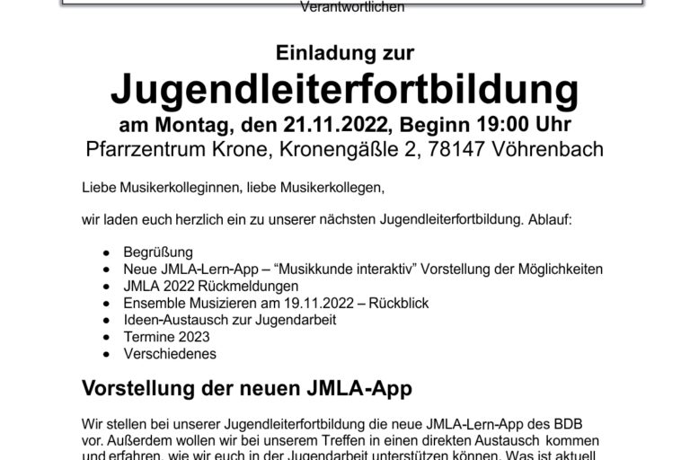 221121 Einladung zur Jugendleiterfortbildung 2022