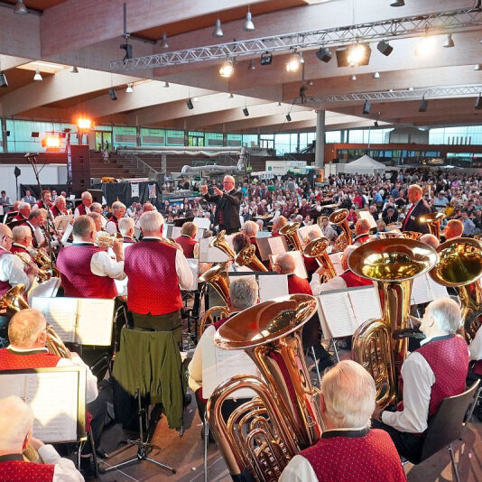 seniorenblasorchester beim wertungsspiel in der arena geisingen 2023 5 20230518 1660361108