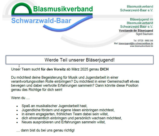 Bild Ausschreibung Bild Ausschreibung