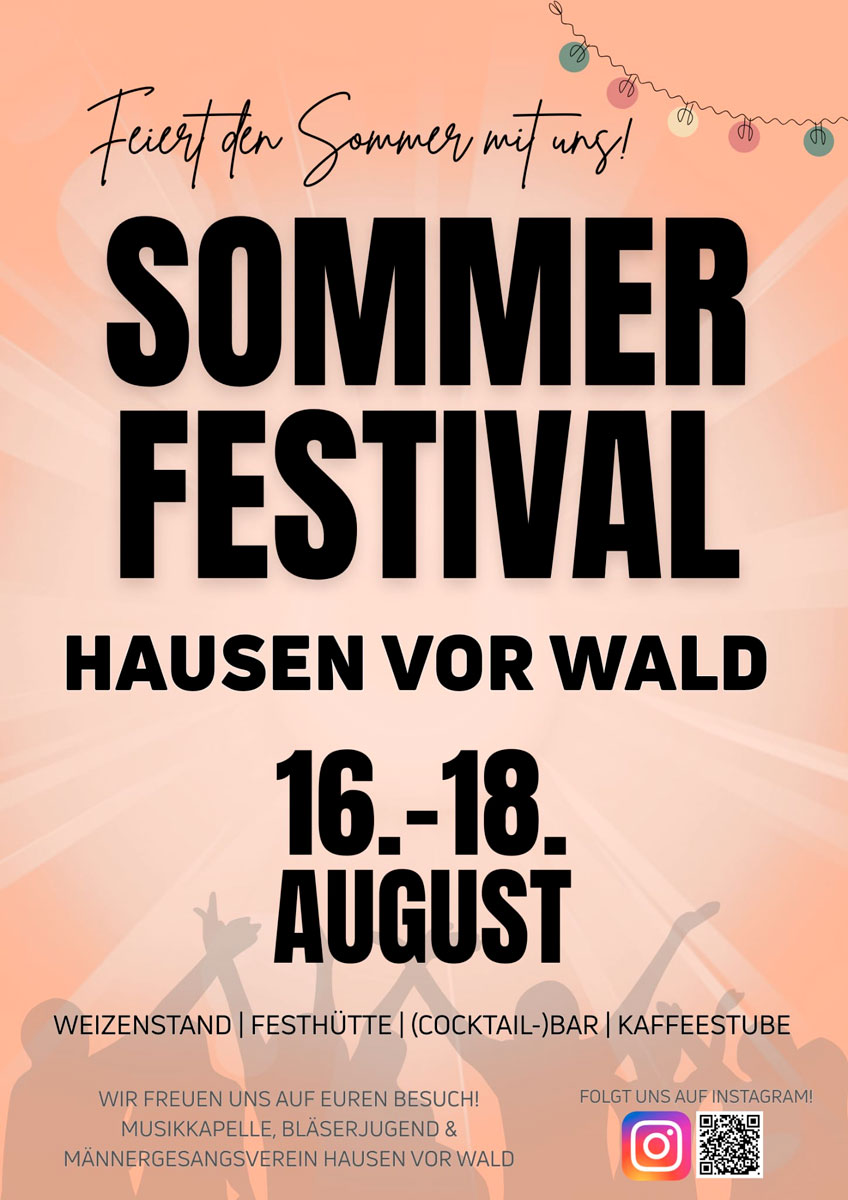 Sommerfestival Hausen vor Wald