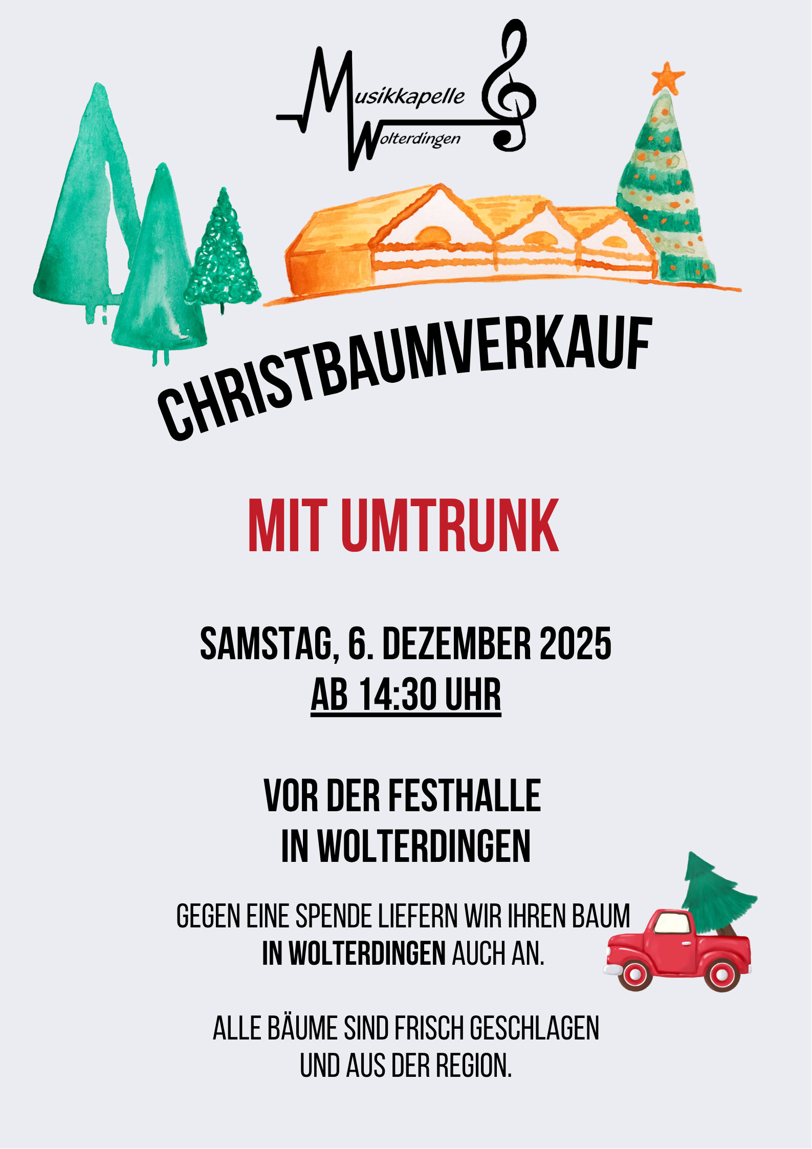 Christbaumverkauf Musikkapelle Wolterdingen