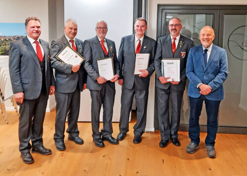 Ehrungen des Blasmusikverbandes bei der Stadtmusik St. Georgen