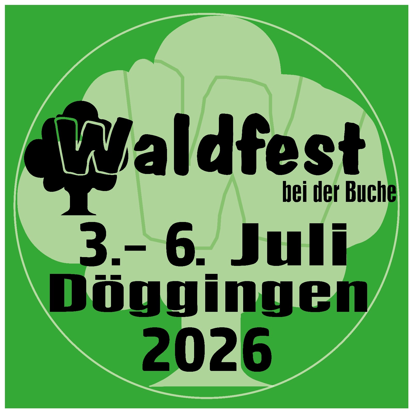 Waldfest bei der Buche des Musikverein Döggingen