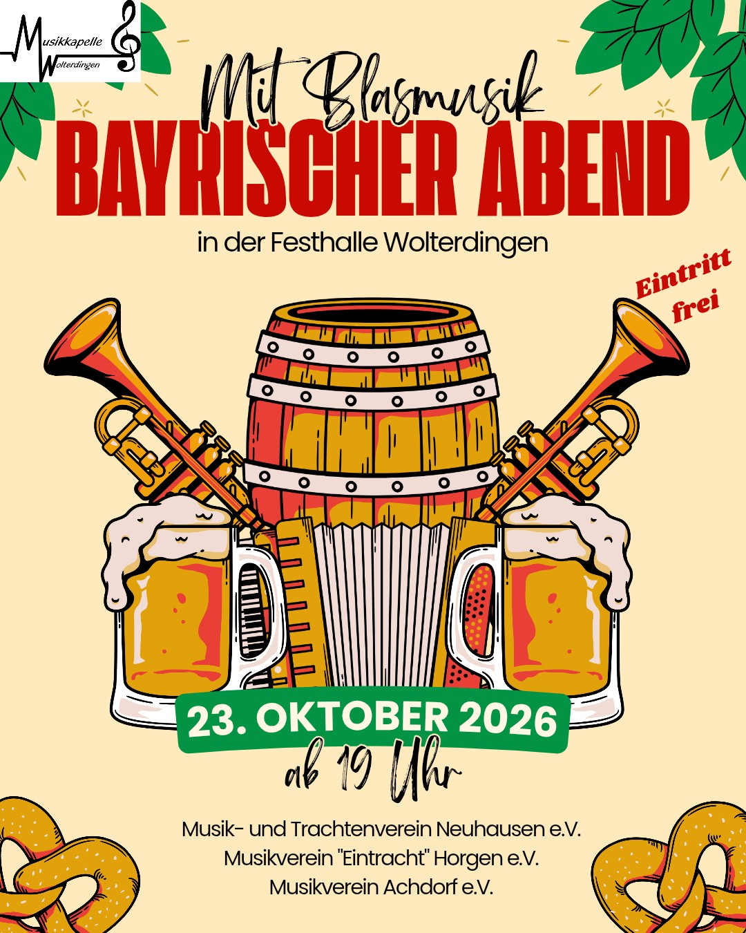 Bayrischer Abend mit Blasmusik  - MK Wolterdingen