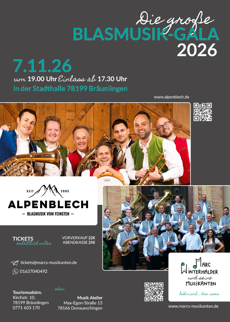 Die grosse Blasmusik-Gala 2026 des MV Brigachtal